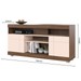 Rack para TV Até 42 Polegadas 2 Portas Apeu Nogueira Real/Off White - Pnr Móveis