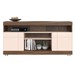 Rack para TV Até 42 Polegadas 2 Portas Apeu Nogueira Real/Off White - Pnr Móveis