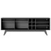 Rack para TV Até 70 Polegadas Light 2 Portas 2 Prateleiras Off White Matte/Freijó - Pnr Móveis