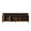 Rack para TV Até 75 Polegadas Boss 2 Portas Amêndoa/Hortelã 1800 - Pnr Móveis