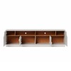 Rack para TV Até 75 Polegadas Mirante 4 Portas Off White Matte/Freijó - Pnr Móveis