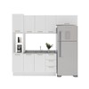 Cozinha Completa Amara 8 Portas 3 Gavetas 40250084 Branco - Politorno