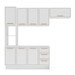 Cozinha Completa Amara 8 Portas 3 Gavetas 40250084 Branco - Politorno