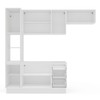 Cozinha Completa Amara 8 Portas 3 Gavetas 40250084 Branco/Verde Oliva - Politorno