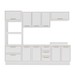 Cozinha Completa Amara 10 Portas 4 Gavetas 40250085 Branco - Politorno