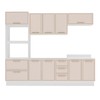 Cozinha Completa Amara 10 Portas 4 Gavetas 40250085 Branco/Creme - Politorno