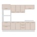 Cozinha Completa Amara 10 Portas 4 Gavetas 40250085 Branco/Creme - Politorno