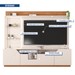 Estante para TV Até 65 Polegadas Vesper 2 Portas 1 Gaveta com Led Off White/Freijó - Caemmun