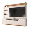 Estante para TV Até 65 Polegadas Vesper 2 Portas 1 Gaveta com Led Off White/Freijó - Caemmun