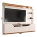 Estante para TV Até 65 Polegadas Vesper 2 Portas 1 Gaveta com Led Off White/Freijó - Caemmun
