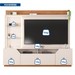 Estante para TV Até 65 Polegadas Vesper 2 Portas 1 Gaveta com Led Off White/Freijó - Caemmun