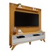 Rack com Painel para TV Até 75 Polegadas áustria Paris 2 Gavetas com Vidro Naturalle/Off White - Mavaular