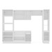 Cozinha Completa Amara 10 Portas 4 Gavetas 40250086 Branco - Politorno