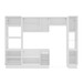 Cozinha Completa Amara 10 Portas 4 Gavetas 40250086 Branco/Azul - Politorno