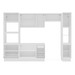 Cozinha Completa Amara 10 Portas 4 Gavetas 40250086 Branco/Creme - Politorno