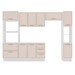Cozinha Completa Amara 10 Portas 4 Gavetas 40250086 Branco/Creme - Politorno