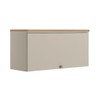 Armário Aéreo Cozinha 80 Cm Requin 1 Porta 100% Mdf Jequitibá/Off White Fosco - Pnr Móveis