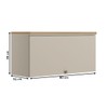Armário Aéreo Cozinha 80 Cm Requin 1 Porta 100% Mdf Jequitibá/Off White Fosco - Pnr Móveis