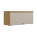 Armário Aéreo Cozinha 80 Cm Route 1 Porta 100% Mdf Jequitibá/Off White Fosco - Pnr Móveis