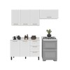 Cozinha Completa Amara 6 Portas 3 Gavetas 40250087 Branco - Politorno