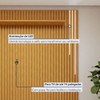 Rack com Painel para TV Até 75 Polegadas Gaia Paris Portas com Led Off White/Naturalle - Mavaular
