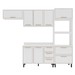 Cozinha Completa Amara 8 Portas 4 Gavetas 40250088 Branco - Politorno