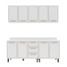 Cozinha Completa Amara 9 Portas 3 Gavetas 40250089 Branco - Politorno