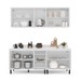 Cozinha Completa Amara 9 Portas 3 Gavetas 40250089 Branco/Creme - Politorno