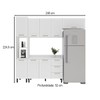 Cozinha Completa Amara 8 Portas 3 Gavetas 40250090 Branco - Politorno