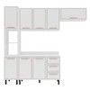 Cozinha Completa Amara 8 Portas 3 Gavetas 40250090 Branco - Politorno