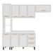 Cozinha Completa Amara 8 Portas 3 Gavetas 40250090 Branco - Politorno