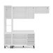 Cozinha Completa Amara 8 Portas 3 Gavetas 40250090 Branco/Azul - Politorno
