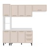 Cozinha Completa Amara 8 Portas 3 Gavetas 40250090 Branco/Creme - Politorno