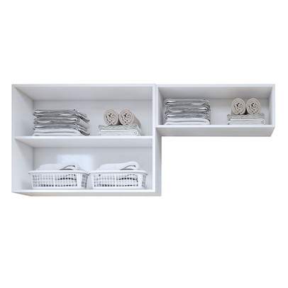 Armário Aéreo Lavanderia França 3 Portas Branco - Kaiki Móveis