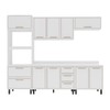 Cozinha Completa Amara 10 Portas 4 Gavetas 40250091 Branco - Politorno