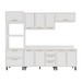 Cozinha Completa Amara 10 Portas 4 Gavetas 40250091 Branco - Politorno