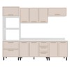 Cozinha Completa Amara 10 Portas 4 Gavetas 40250091 Branco/Creme - Politorno