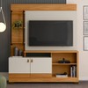 Estante para TV Até 50 Polegadas Barreto Nature/Off White - Pnr Móveis