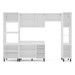 Cozinha Completa Amara 10 Portas 4 Gavetas 40250092 Branco/Azul - Politorno