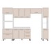 Cozinha Completa Amara 10 Portas 4 Gavetas 40250092 Branco/Creme - Politorno