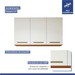 Lavanderia Completa Brasília 5 Poras 3 Gavetas Nature/Off White - Kaki Móveis