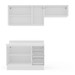Cozinha Completa Amara 6 Portas 3 Gavetas 40250093 Branco/Azul - Politorno