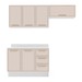 Cozinha Completa Amara 6 Portas 3 Gavetas 40250093 Branco/Creme - Politorno