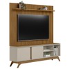 Estante para TV Até 75 Polegadas Street 2 Portas Nature/Off White - Pnr Móveis