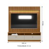 Estante para TV Até 75 Polegadas Colina 2 Gavetas com Led 180 Cm Nature/Off White - Pnr Móveis
