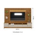 Estante para TV Até 75 Polegadas Colina 2 Portas com Led 268 Cm Nature/Off White - Pnr Móveis