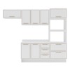 Cozinha Completa Amara 8 Portas 4 Gavetas 40250094 Branco - Politorno