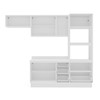 Cozinha Completa Amara 8 Portas 4 Gavetas 40250094 Azul/Branco - Politorno