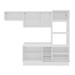 Cozinha Completa Amara 8 Portas 4 Gavetas 40250094 Creme/Branco - Politorno