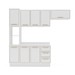 Cozinha Completa Amara 8 Portas 3 Gavetas 40250096 Branco - Politorno